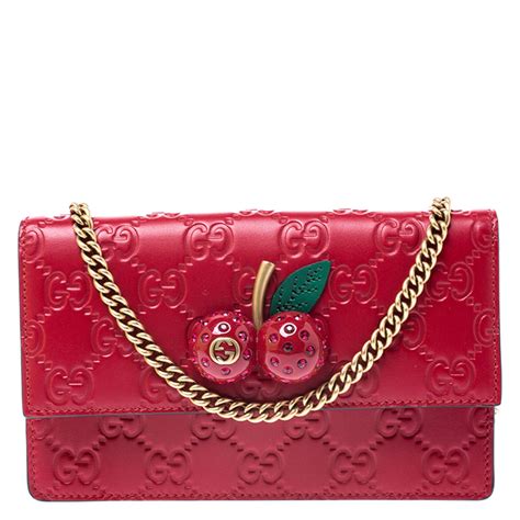 cherry red bag gucci|gucci handbag satchel panda buy.